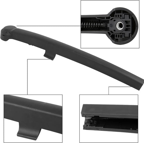 X AUTOHAUX Rear Windshield Wiper Blade Arm Set for Jeep Grand Cherokee Commander 2005-2010...