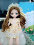 Anime BJD Doll 1/7 SD Dolls 9 Inch 18 Ball Jointed Doll DIY Toys with Clothes Outfit Shoes Non-Adjustable Hair Makeup,Best Gift for Girls Kids Chi...