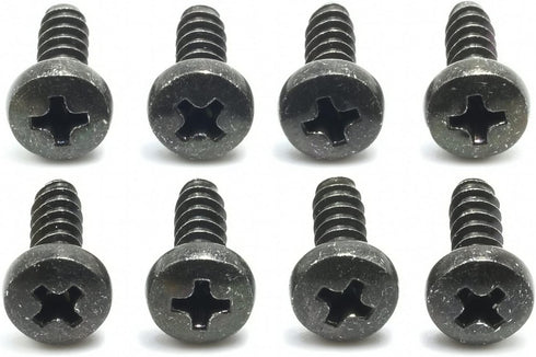 ReplacementScrews 1 Set of Metric Screws (Model RS-198132) Pan Head - Philips Drive - Black Plated (Pack of 8)...
