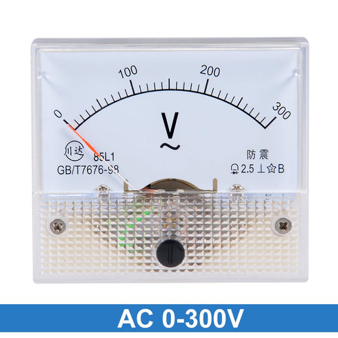 uxcell AC 0-300V Analog Panel Voltage Gauge Volt Meter 85L1 2.5% Error Margin...