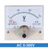 uxcell AC 0-300V Analog Panel Voltage Gauge Volt Meter 85L1 2.5% Error Margin...