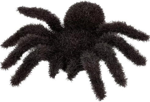 Plastic Fuzzy Spider Multi-Pack - 6 Count - Realistic, Flexible, and Scary Fun for Halloween Decoration and Pranks...