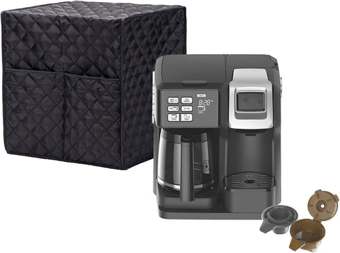 SHANGSKY Coffee Maker Cover for Keurig K Duo and Coffee Machine Dual Brew, Universal Waterproof Cover for Kitchen Appliances, Anti-impact Cotton D...