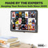 HIDEit Mounts Uni-T Universal Tablet Wall Mount - Adjustable Black Steel Tablet Mount for iPad, iPad Pro, iPad Mini, Samsung Galaxy Tablet and Sur...