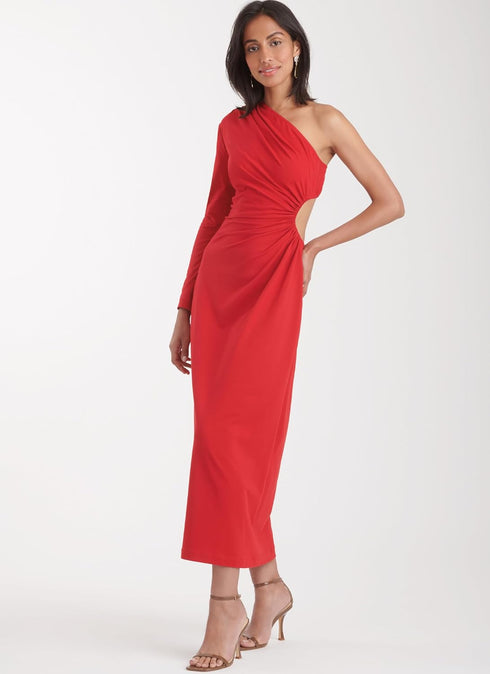Simplicity Misses' One Shoulder Knit Dress Sewing Pattern Packet, Design Code S9885, Sizes 18-20-22-24-26...