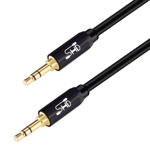 SHD Aux Cable, 3.5mm Audio Cable Aux for Car Auxiliary Audio Stereo Cable 3.5mm Cord Premium Sound Dual Shielded with Gold Plated Connectors-6Feet...