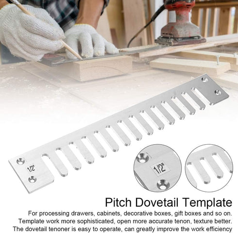 9/16 Inch Pitch Dovetail Template Router Template Kit for Through Dovetail and Box Joints Wood Dovetail Tenoner Woodworking Tool...