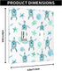 Blue Green Turtle Toggle Light Switch Covers Nautical Beach Sea Turtle Starfish Seashell Coral Coastal 2-Gang Wall Plate for Bedroom Bathroom...