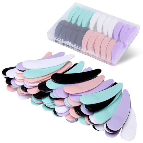 BTYMS 200 Pcs Disposable Mini Cosmetic Spatula Multi Colored Mask Spatula Plastic Waxing Spatulas Mask Scoops for Mixing and Sampling...