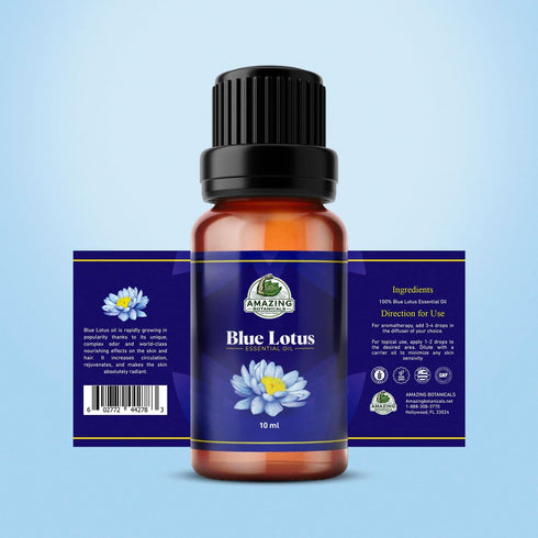 Blue Lotus Essential Oil | Premium Therapeutic Grade | for Aromatherapy, Diffuser, Skin, Soaps, Lotions & Candles | Vegan & Cruelty Free, Undilute...