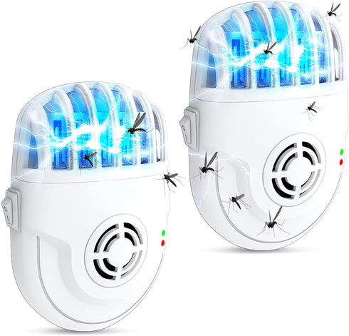 Ultrasonic Pest Repeller with Mosquito Killer- 2 Packs, Bug Repellent Indoor Plug Pest Conrol, Mosquito Repellent, Electronic Pest Control for Bug...