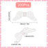 SUNNYCLUE 1 Box 200Pcs Wings Beads Angel Wing Beads Transparent Clear Acrylic Bead Charms Christmas Guardian Angel Fairy Wing Loose Spacer Beads f...