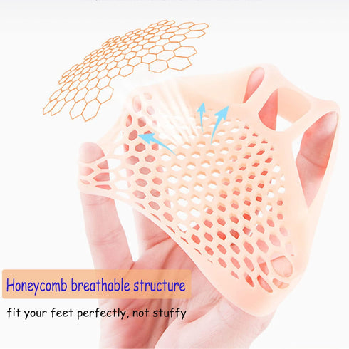 5 Pairs Ball of Foot Cushions, Soft Gel Metatarsal Pads Women Men for Pain Relief, Calluses, Bunions, Corns, Morton Neuromas, Fit for Heels & Shoe...