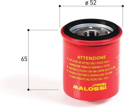 82635R Malossi High Performance Oil Filter for Most Modern Vespa Scooters 150cc-300cc | Will Fit All 150cc Vespa 946 RED Primavera Sprint LX LXV S...
