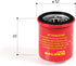 82635R Malossi High Performance Oil Filter for Most Modern Vespa Scooters 150cc-300cc | Will Fit All 150cc Vespa 946 RED Primavera Sprint LX LXV S...