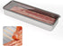 Freshmage Bacon Container for Refrigerator, 304 Stainless Steel Airtight Deli Meat Storage Containers for Fridge Dishwasher Safe Long Kitchen Food...