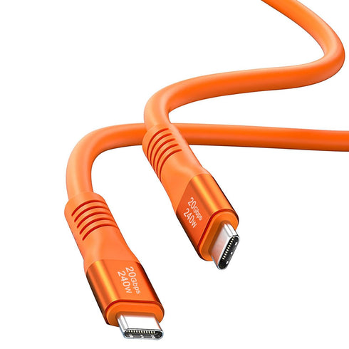 240W USB C to USB C Cable Silicone 6.6FT, USB 3.2 Gen 2 Fast Charging Cable 20Gbps Data Transfer 4K Video Compatible with iPhone 15 Pro Max, iPad,...