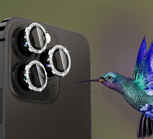 Camera Lens Protector for iPhone 14 PRO/iPhone 14 Promax Bling Diamond Camera Cover Tempered Glass Screen Protector Rear Camera Decorations Access...