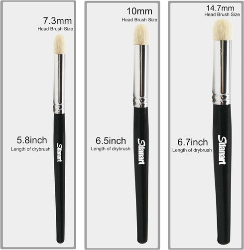 Drybrush Set Hobby Drybrush Paint Brush,Detail Paint Brush Set,3 pcs Professional Art and Advanced Acrylic Paint Brushes for Tabletop&Wargames Min...