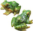 2pcs Mini Frog Statues Miniature Resin Frogs Small Frog Figurine Animal Sculpture Artificial Frog Statue for Garden Yard Micro Fairy Garden Orname...