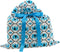 VZWraps Elephants Reusable Fabric Gift Bag for Baby Shower, Child’s Birthday, or Any Occasion (Medium 17 Inches Wide by 18.5 Inches High, Turquois...