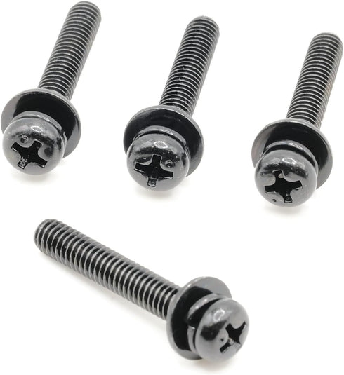 ReplacementScrews 1 Set of Metric Screws (Model RS-198456) Pan Head - Philips Drive - Black Plated (Pack of 4)...