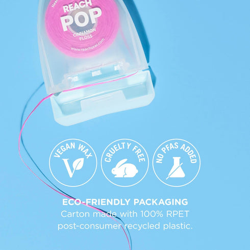 Reach POP Dental Floss 55YD | Cinnamon...