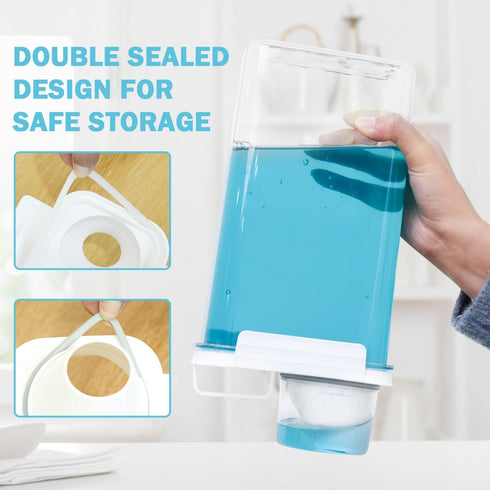 Liquid Laundry Detergent Dispenser 78 OZ laundry Soap Dispenser Laundry detergent Container with 6 Removable Labels Liquid Detergent Dispenser Lau...