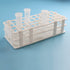 Plastic Test Tube Rack for 20mm, 40 Wells, White,Detachable (40 Hole)...