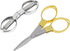2 Pcs Small folding scissors small portable travel sewing scissors stainless steel telescopic scissors Fish line scissors Alloy scissors...