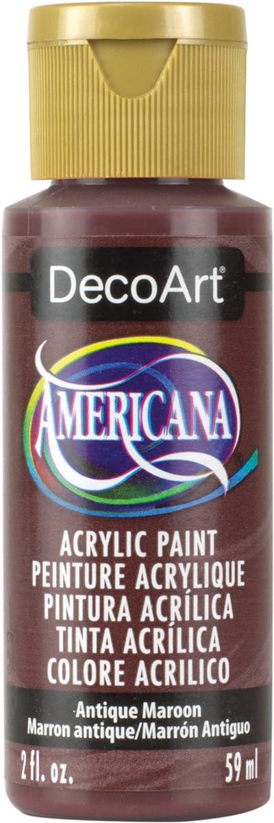DecoArt Acrylic Paint, 2 Fl Oz (Pack of 1), Antique Maroon...