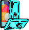 Androgate Phone Case for Galaxy A13 5G/ A04s, Green, Heavy Duty Protection with Ring Holder Stand, Military-Grade Shockproof Cover, HD Screen Prot...