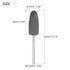 uxcell Silicone Rubber Grinding Buffing Wheel 120 Grits 10mm Dia Cone Shape Polishing Head for Electric Rotary Tool...