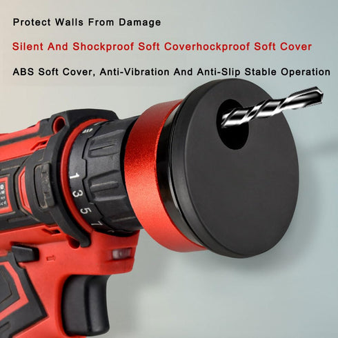 Drill Dust Cover Collector, Hammer Impact Drills Multiple Holes Ash Dust Catcher Industrial Aluminum Alloy Saw Dust Connecting Bowl Tool (Dust Box...