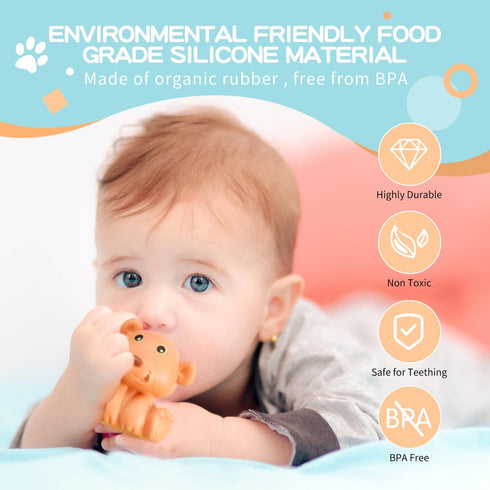 No Hole Bath Toys - 9PC Animal Bath Toys for Babies 6-12 Months, Baby Pool Bathtub Float Toys Presents for Preschool Toddlers Boys Girls...