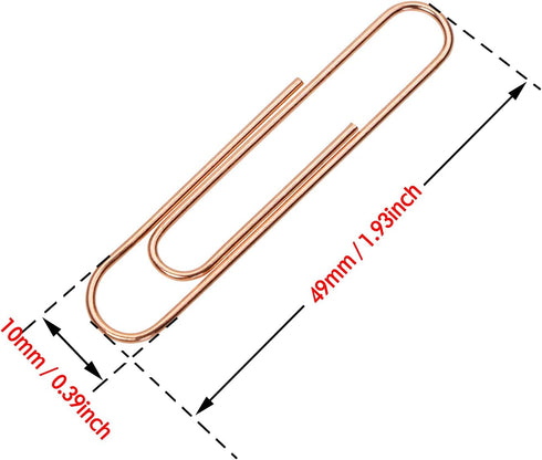 2 Inch Large Paper Clips Smooth Office Clips Clamps Bookmarks for Teachers Pictures Photos Planners Journaling Organizing Wedding Invitations Craf...