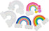 50pcs Assorted Cute Rainbow Slime Charms Clouds Ornaments Flat Back Charms for DIY Scrapbooking Crafts Accessories...