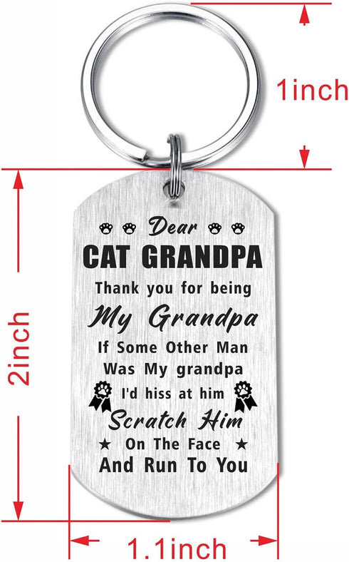 Laluminter Best Cat Grandpa Gifts - I Meow You Grandpa Gifts from Cats - Christmas Gift for Fur Pet Grandfather...