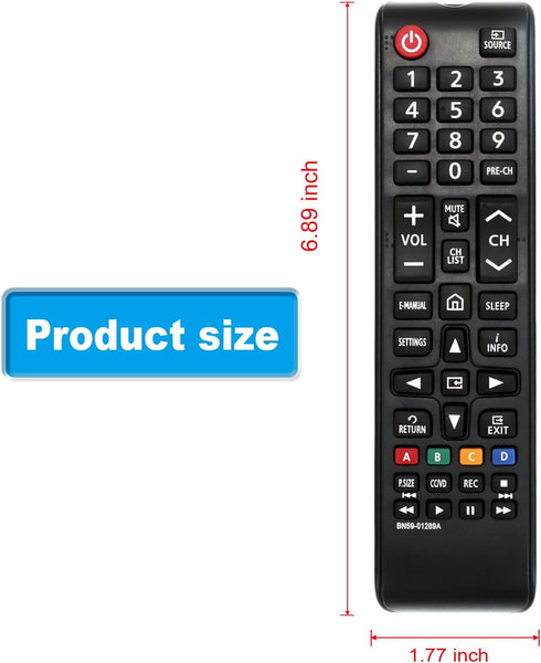BN59-01289A Replaced Remote Compatible with Samsung Smart 4K LED Ultra HDTV UN55MU6290F UN40MU6290FXZA UN40NU7100 UN40NU7100AFXZA UN43NU7100 UN43N...
