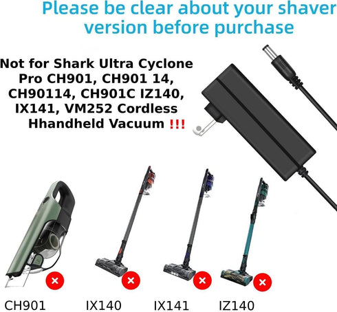 13.3V Charger for Shark Ultra Cyclone, 6.6Ft (for CH950 CH950C CH951 CH951C CH955)...