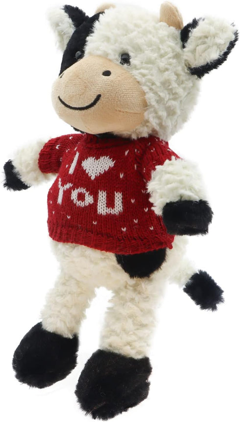 RELIGES 9" Cute Cow Stuffed Animals Soft Cuddly Cow Plush Stuffed Animal Birthday Gifts for Boys and Girls, Plush Animal Decorations (Cows - Stand...