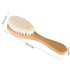 Baby Hair Brush,Wooden Handle Soft Goat Hair Baby Infant Head Massage Grooming Comb Newborns Toddlers Wood Hairbrush for Scalp Health Prevent...