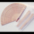 50PCS Drawstring Organza Folding Hand Fan Pouch Party Wedding Favor Bags (White)...