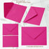 Whaline 50Pcs A7 Invitation Envelopes Set Hot Pink Greeting Card Envelopes V-Flap Envelopes Gift Card Sleeves for Mailing Envelopes Sending Card, ...