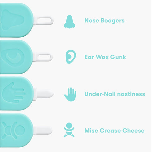 Frida Baby 3-in-1 Nose, Nail + Ear Picker by Frida Baby the Makers of NoseFrida the SnotSucker, Safely Clean Baby's Boogers, Ear Wax & More...