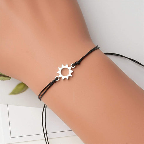 2 Pcs Pinky Promise Distance Matching Bracelet Friendship Couple Bracelet Heart Infinity Evil Eye Butterfly Star Moon Elephant Bracelets Mother Da...