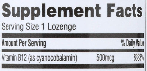 365 Everyday Value, Vitamin B12 500mcg Lozenges, 100 ct...