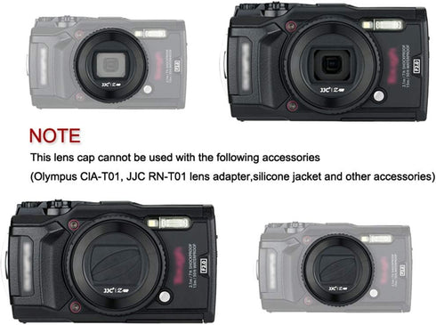 Lens Protector Cover for Olympus TG-7 TG-6 TG-5 TG-4 TG-3 TG-2 and TG-1 Camera, Rotating Lens Cap, Replaces Olympus LB-T01 Lens Barrier...