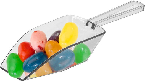 Clear Plastic Acrylic Scoops 12 Pcs | 6.5” Medium Kitchen Scoop | Wedding Desserts | Candy Buffet, Ice Cream, Protein Powders, Coffee, Tea, Flour ...