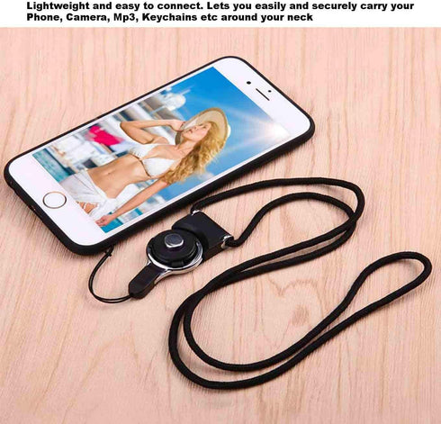3Pcs Detachable Cell Phone Neck Lanyard Strap - Ideal for Cellphone,ID Card Badge,Camera,iPod,Mp3,PSP,USB Flash Drive and Any Other Electronic Dev...